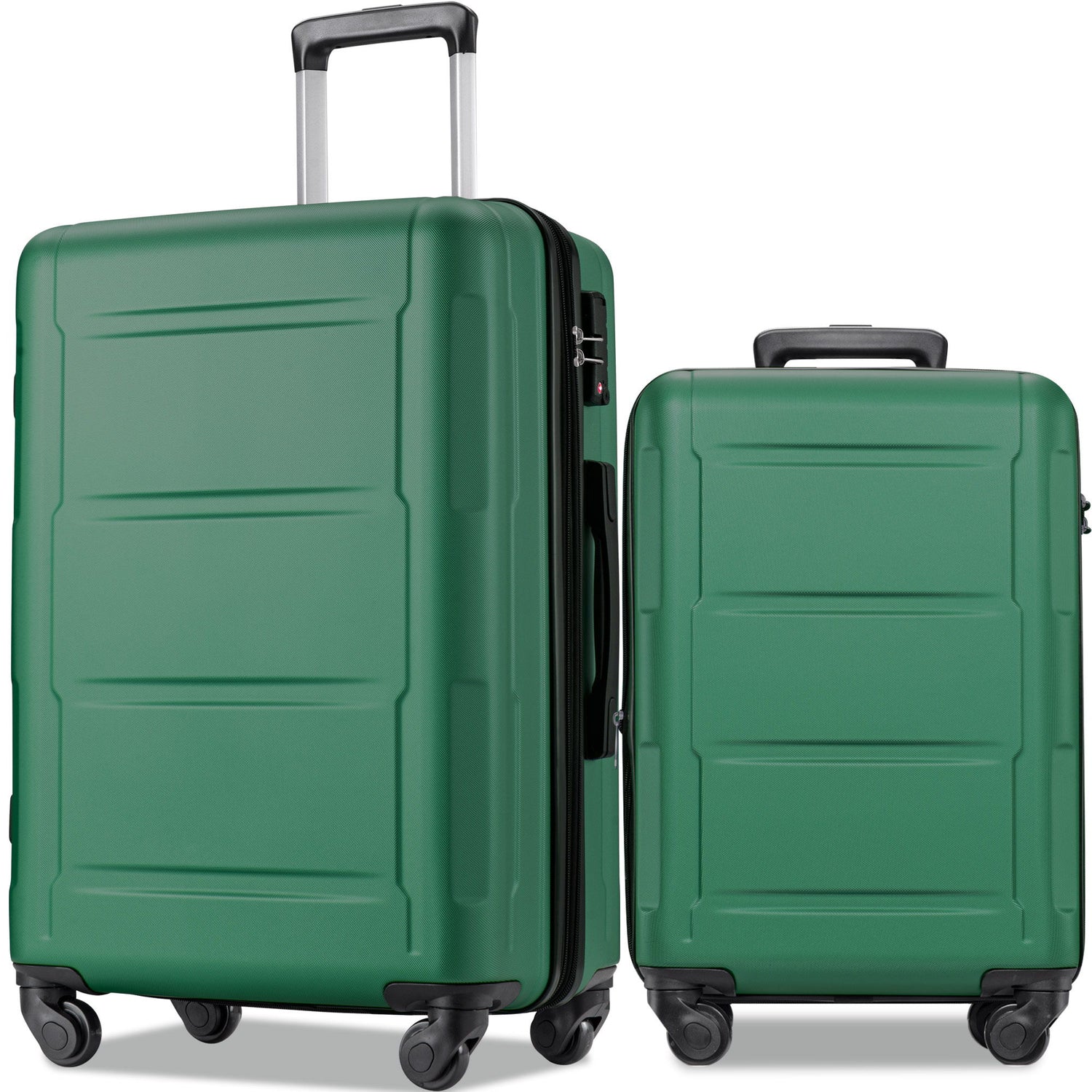 Expanable Spinner Wheel 2 Piece Luggage Set ABS Lightweight Suitcase With Tsa Lock 20&quot; / 28&quot;