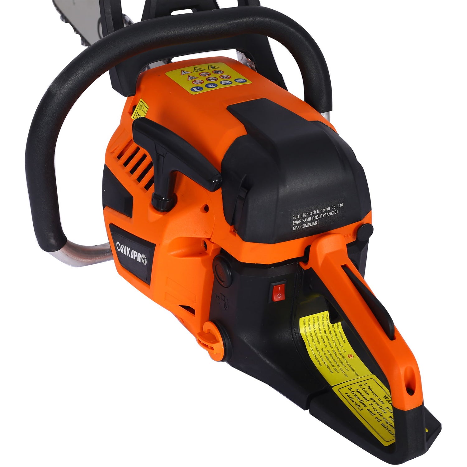 High Performance 22&quot; 58Cc Gasoline Chainsaw For Trees And Wood Cutting Epa Compliant - Orange