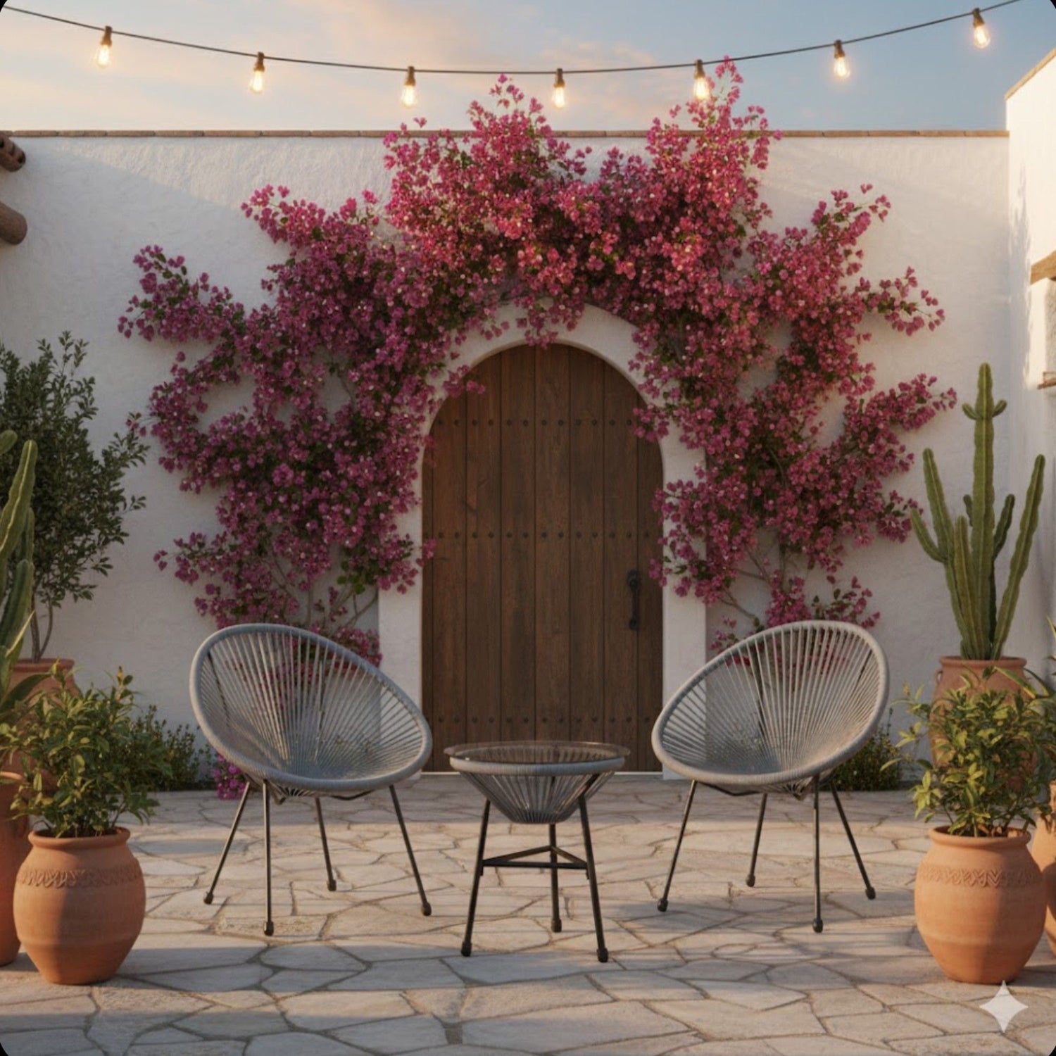 Acapulco Style 3 Piece Patio Bistro Set With Chairs