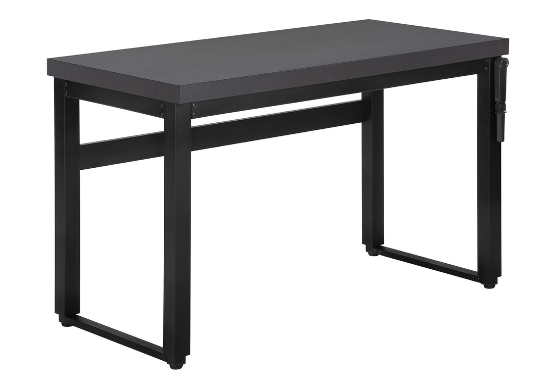 Computer Desk, Home Office, Standing, Adjustable, Laptop, Contemporary &amp; Modern - Gray