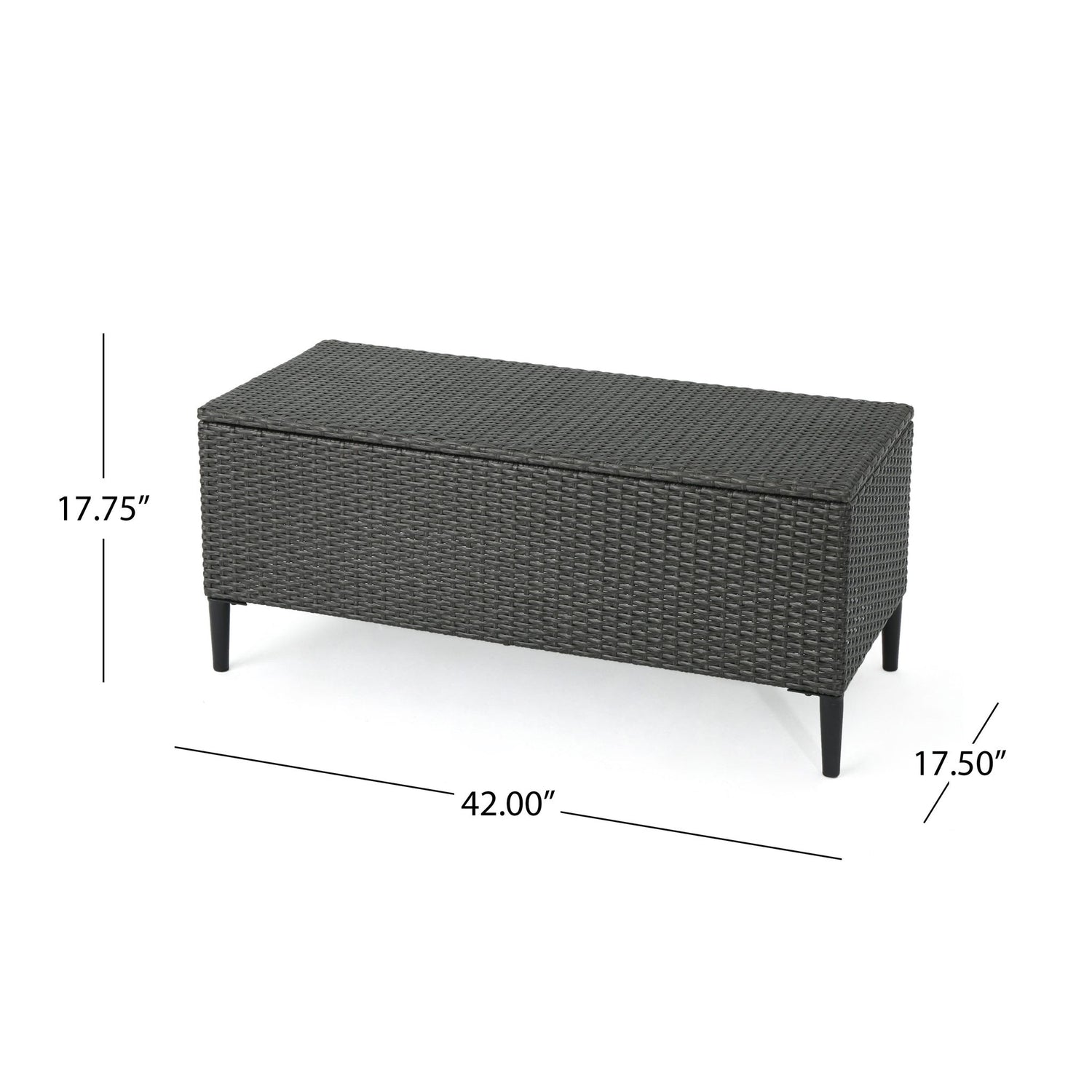 Rupert - Storage Unit Resin Wicker Outdoor