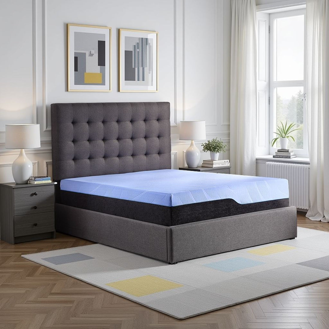 Refresh - 12&quot; Hybrid Cooling Gelcare Memory Foam And Coil Mattress