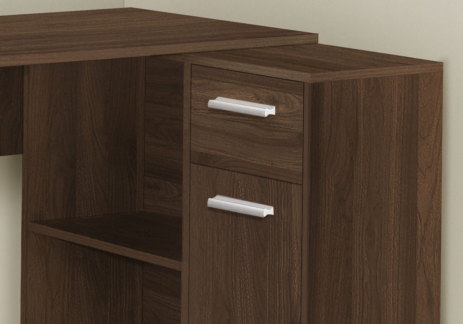 Computer Desk, Home Office, Corner, Storage Drawers, L Shape, Contemporary &amp; Modern