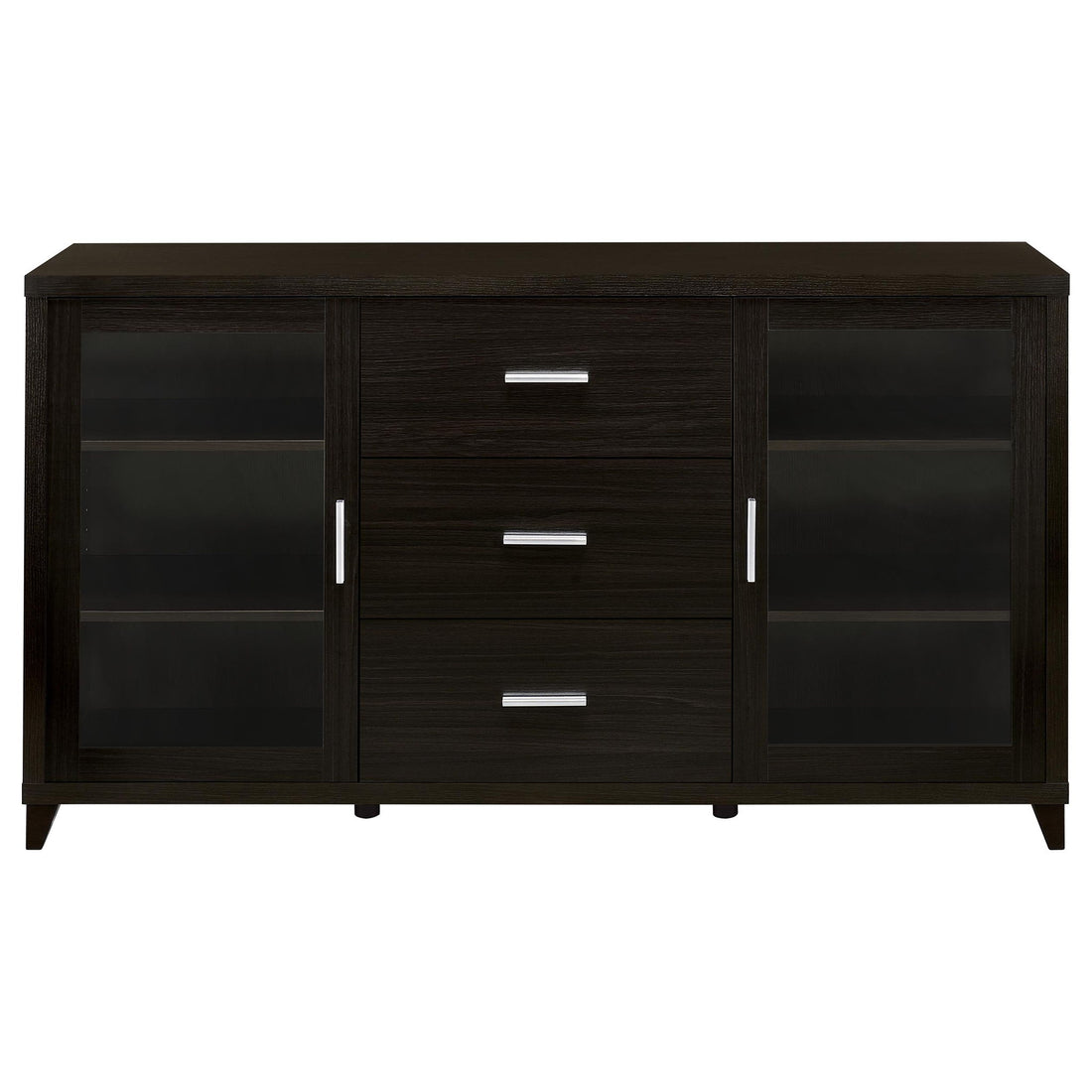 Nyler - 3 Drawer Rectangular TV Console - Cappuccino
