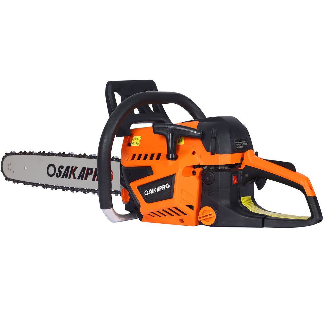 Professional Gasoline Chainsaw 20&quot; 52Cc For Tree And Wood Cutting - Orange
