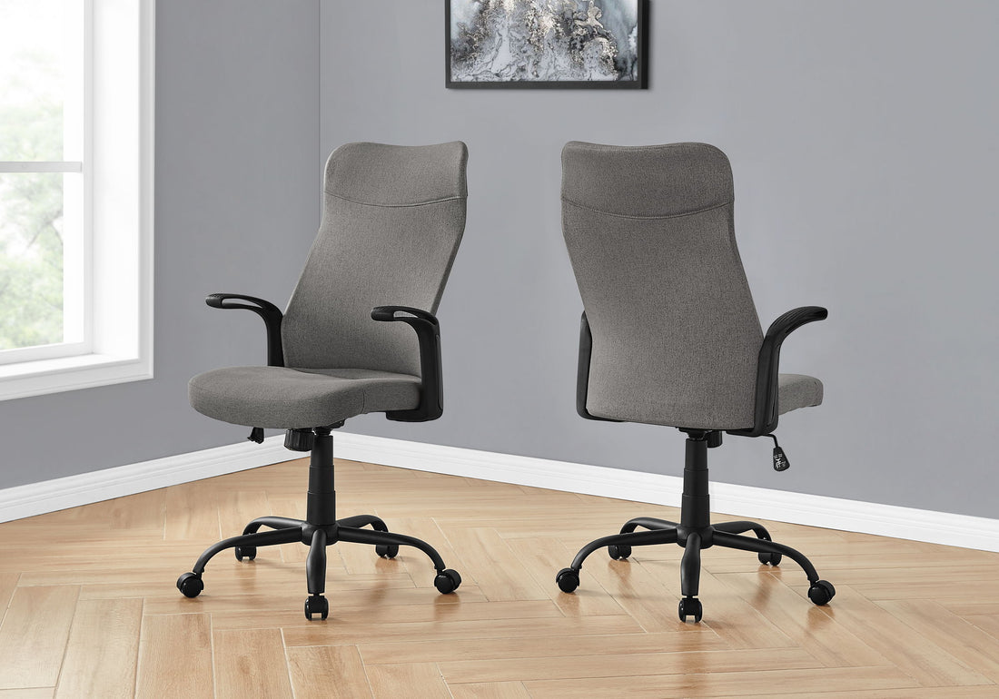 Office Chair, Adjustable Height, Swivel, Armrests, Contemporary &amp; Modern