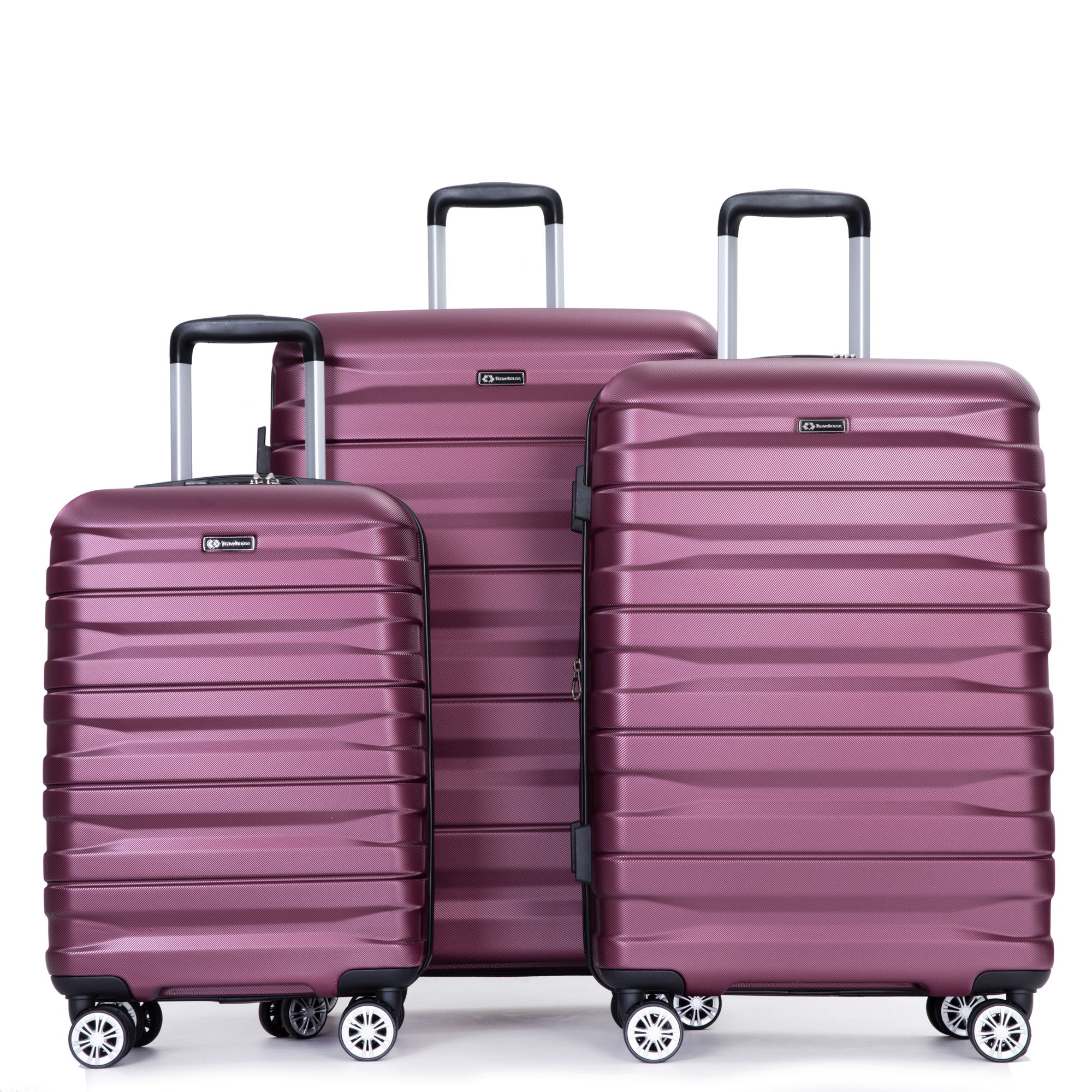 3 Piece Luggage Sets Lightweight &amp; Durable Expandable Suitcase With Two Hooks