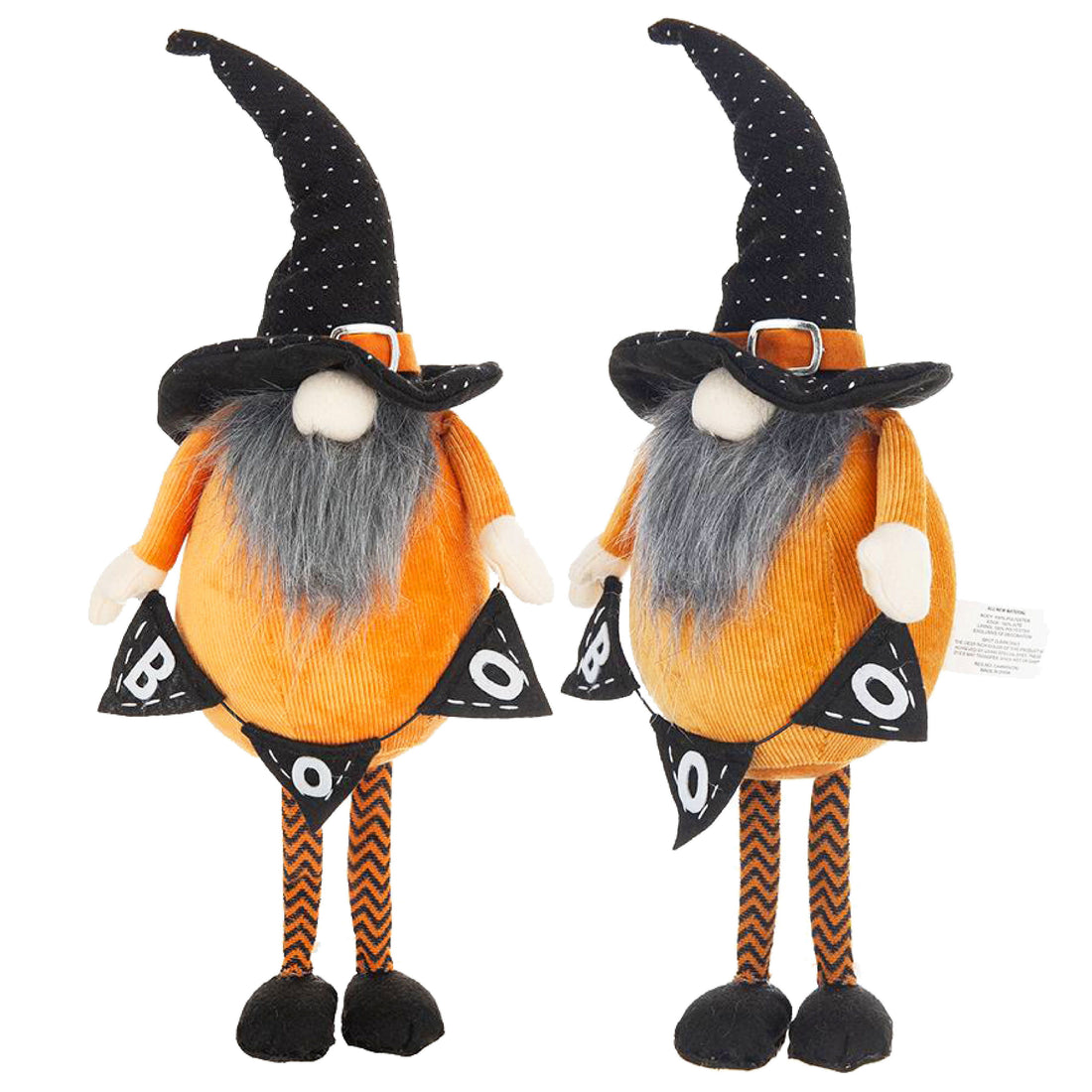 Standing Gnome With Gnome &amp; Holding Banner, For Halloween Decor