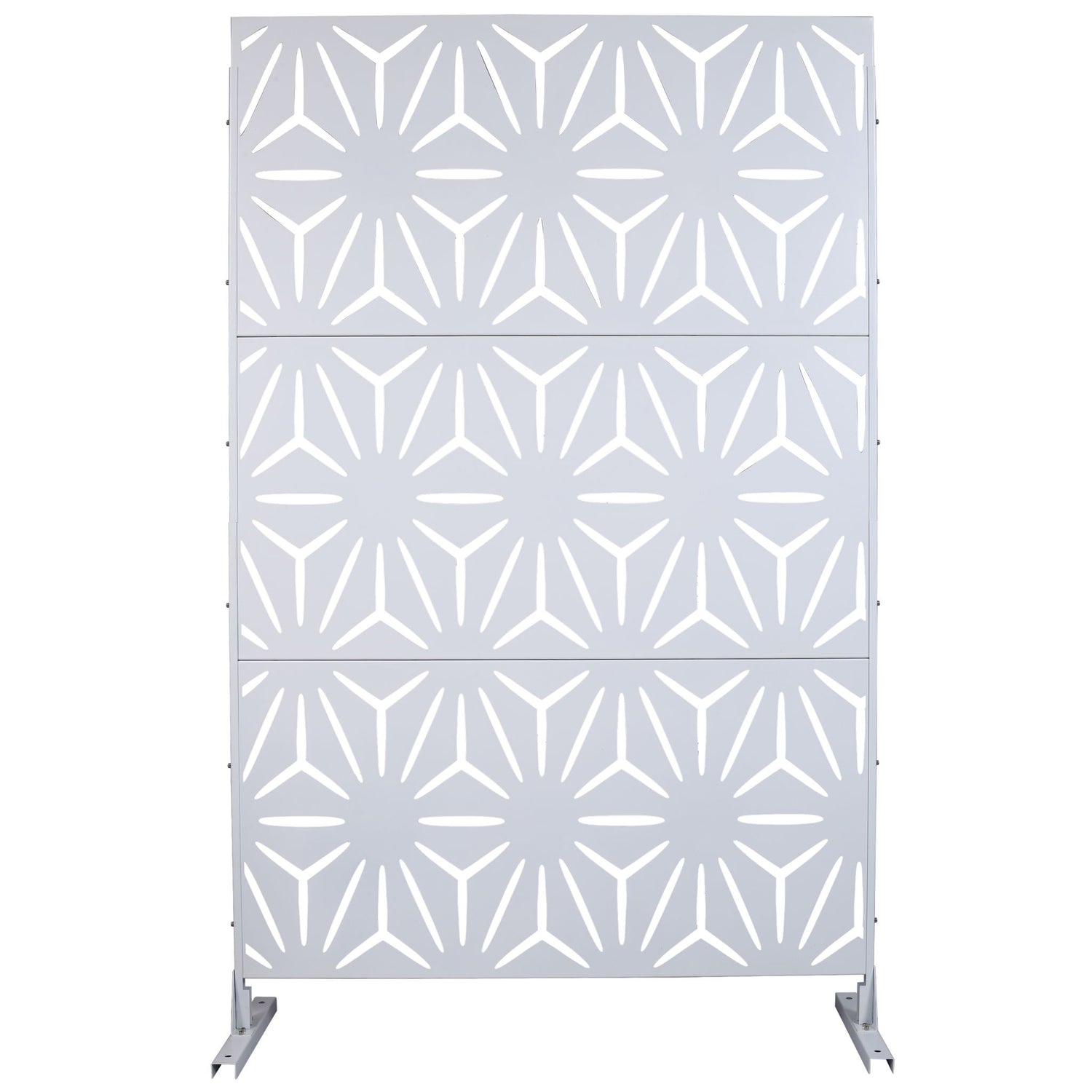 Outdoor &amp; Indoor Metal Privacy Screen, Freestanding Decorative Panels