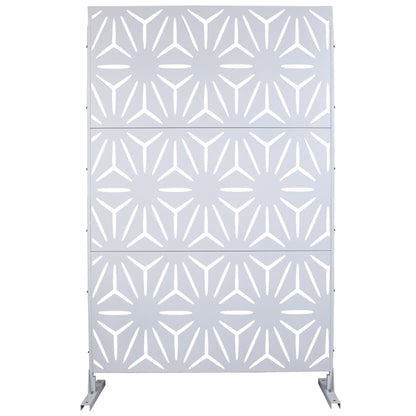 Outdoor &amp; Indoor Metal Privacy Screen, Freestanding Decorative Panels