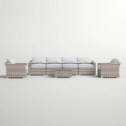 Stylish Sofa Seating Group With Cushions Perfect For Outdoor Gatherings