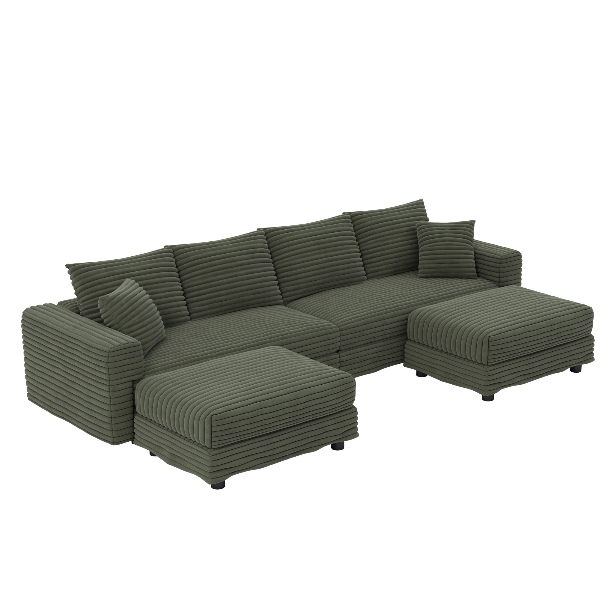 Modern Comfy Upholstered Sofa Cloud Couch &amp; Deep Seat Couches