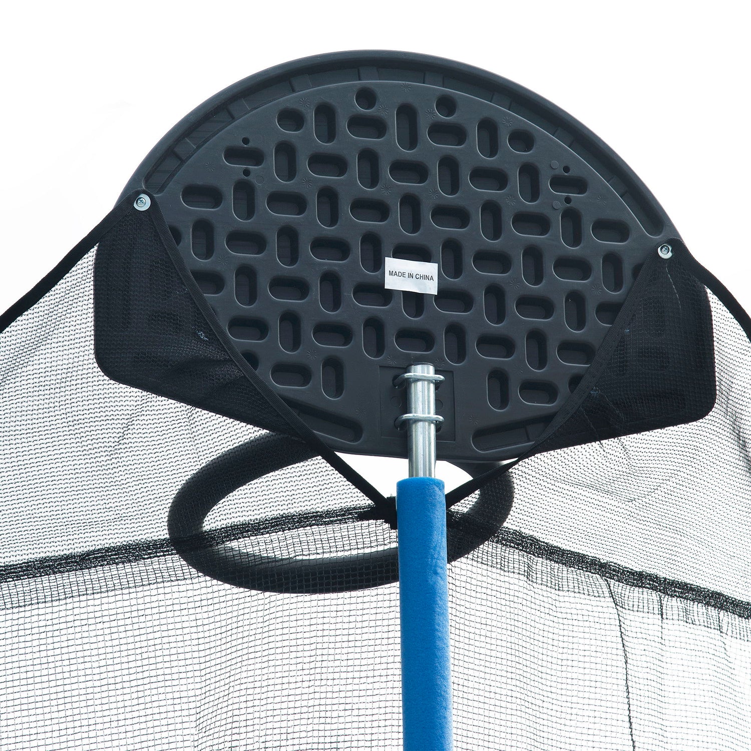 14Ft Trampoline For Adults &amp; Kids With Basketball Hoop, Outdoor Trampolines With Ladder And Safety Enclosure Net For Kids And Adults - Blue