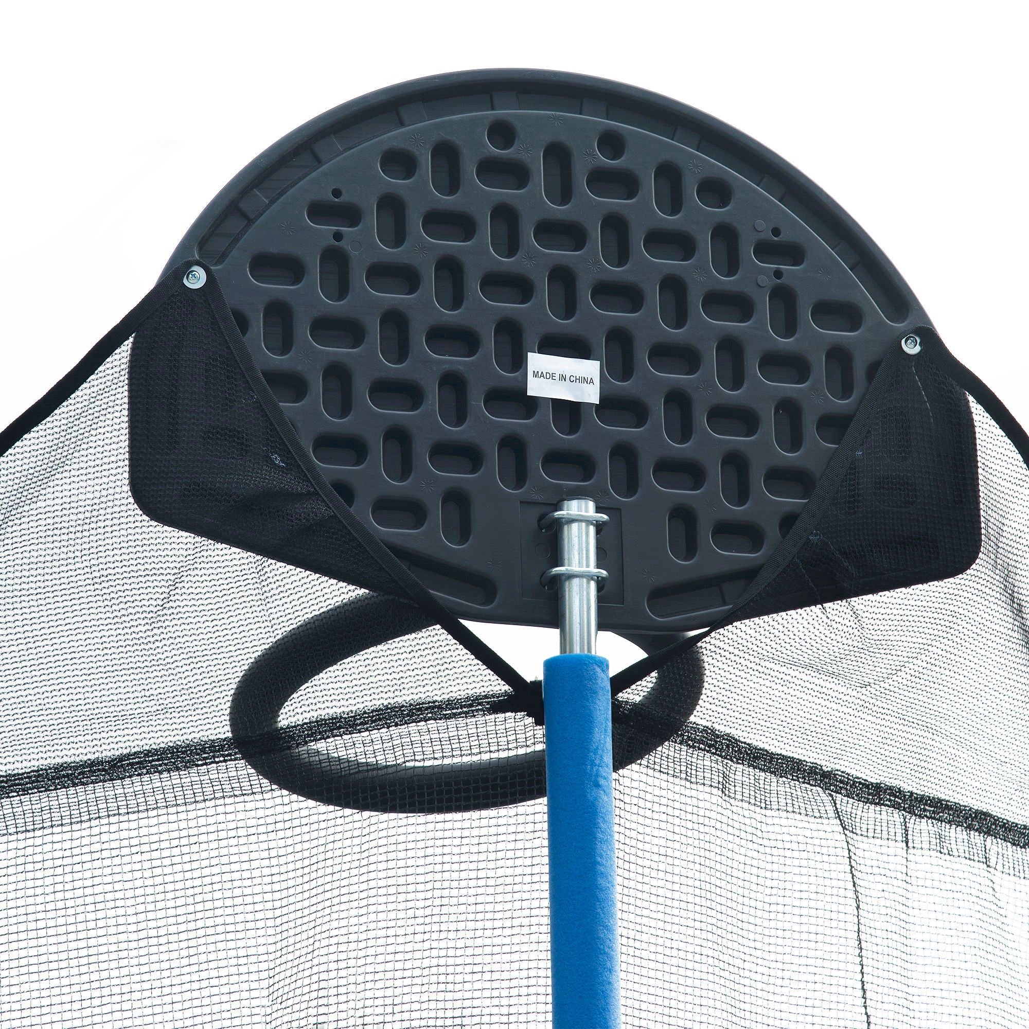 14Ft Trampoline For Adults &amp; Kids With Basketball Hoop, Outdoor Trampolines With Ladder And Safety Enclosure Net For Kids And Adults - Blue