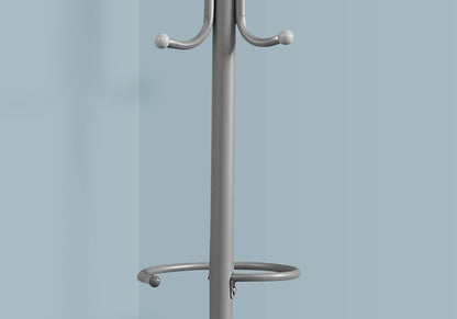 Coat Rack, Hall Tree, Free Standing, Hanging Bar, 6 Hooks, Entryway, Contemporary &amp; Modern