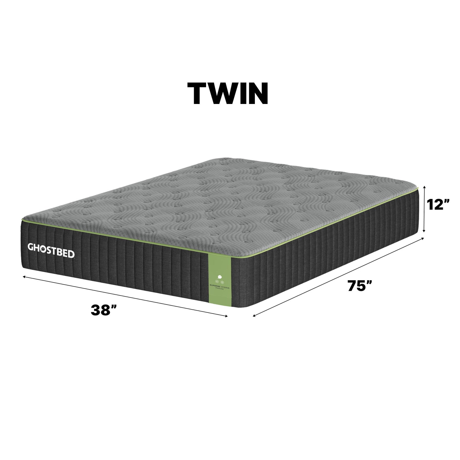 Supreme - 12&quot; Hybrid Mattress With Plush Quilted Cooling Foam Design