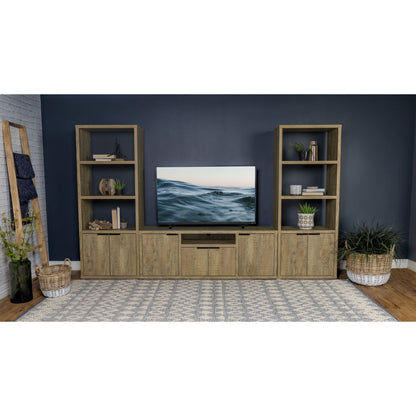Noriega - 3 Piece TV Entertainment Center, Open &amp; Concealed Storage - Wood