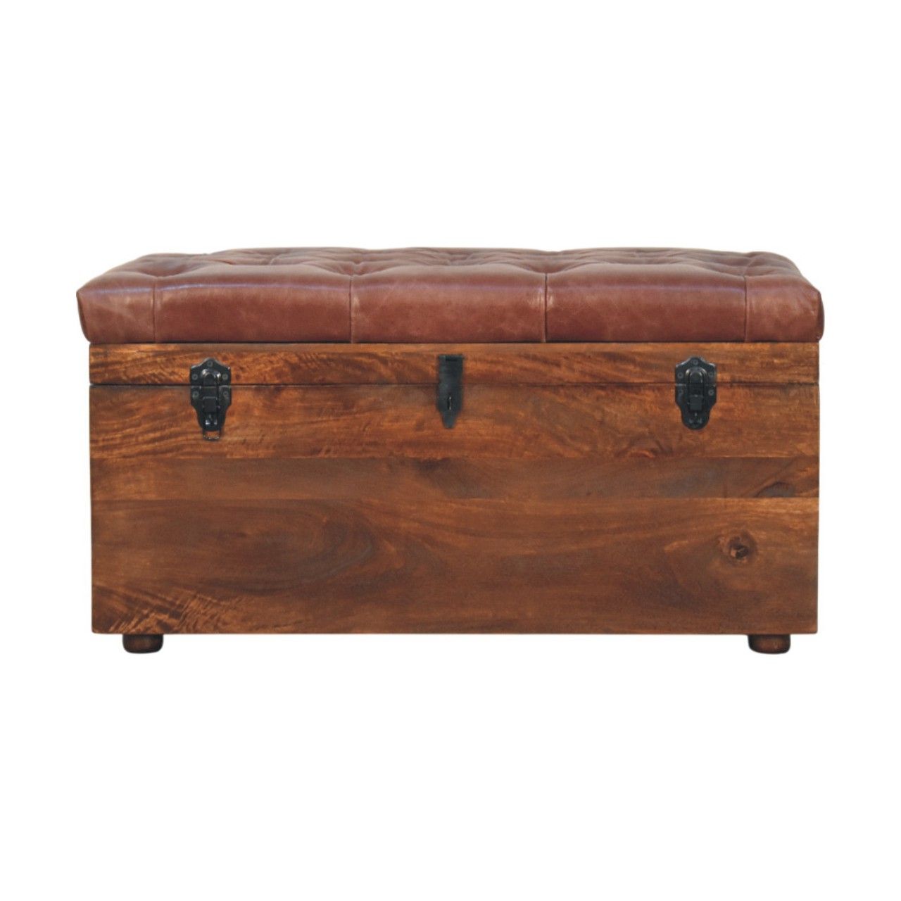 Buffalo - Leather Storage Trunk