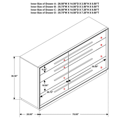 Prescott - 8 Drawer Dresser