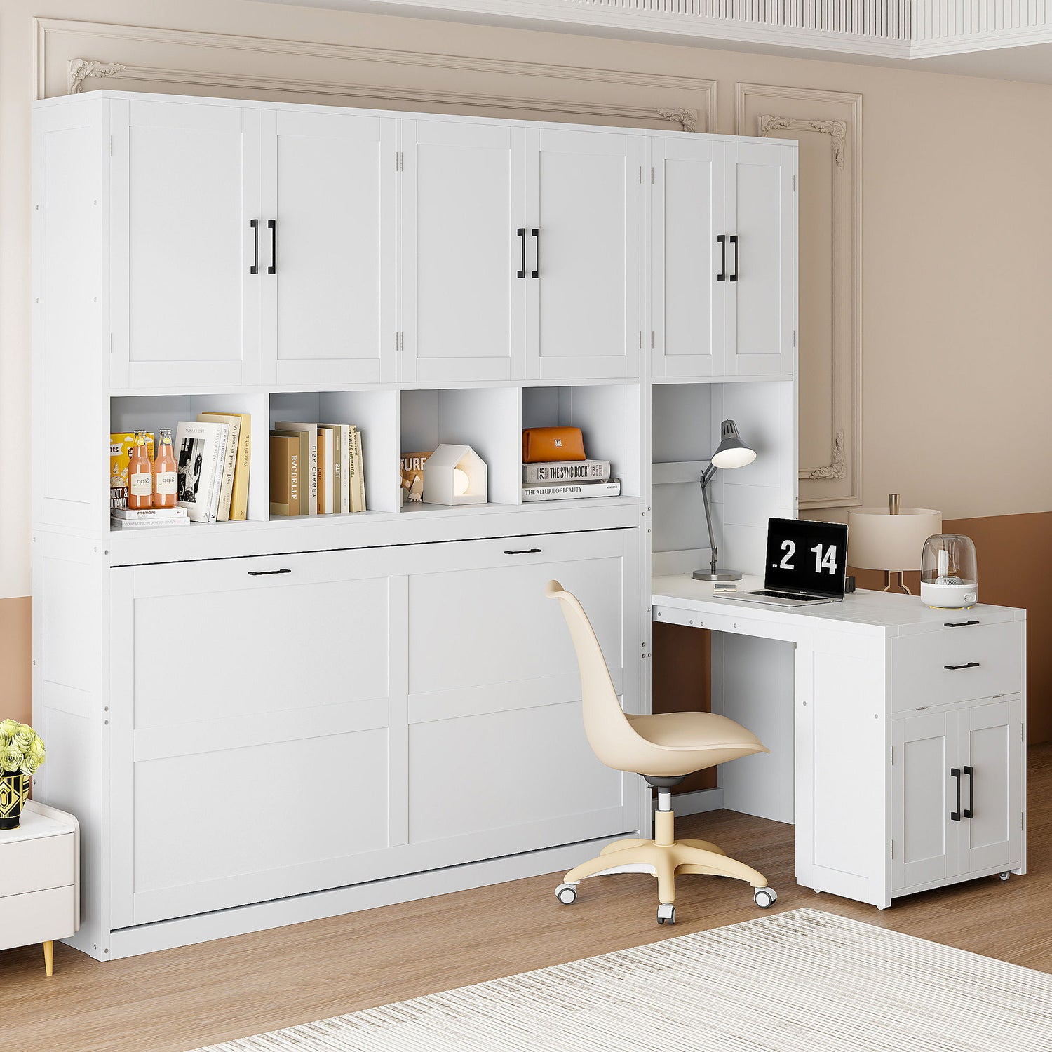 Murphy Wall Bed With Closet, Drawers &amp; Desk