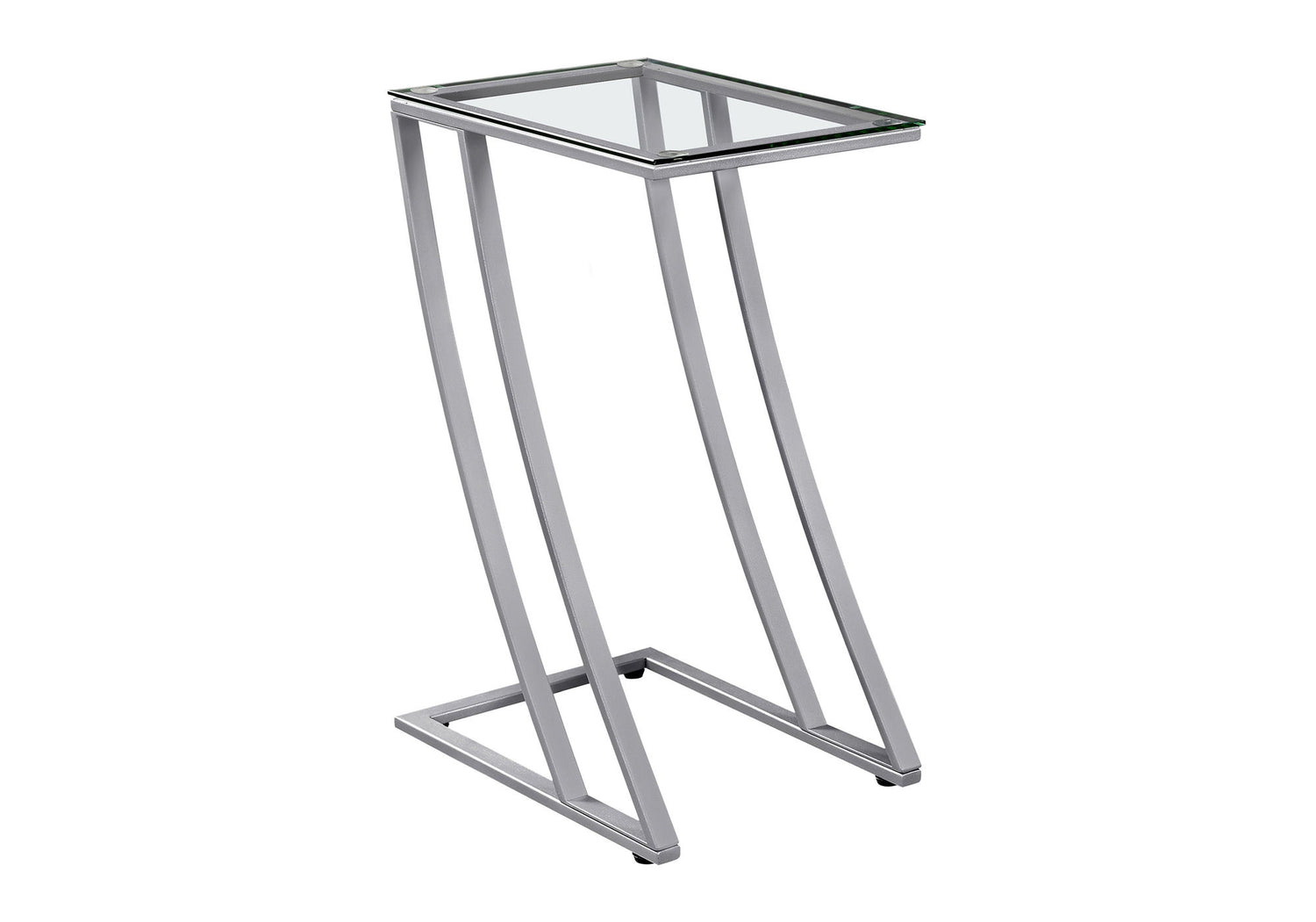 Accent Table, C - Shaped, Sturdy Construction, Contemporary &amp; Modern