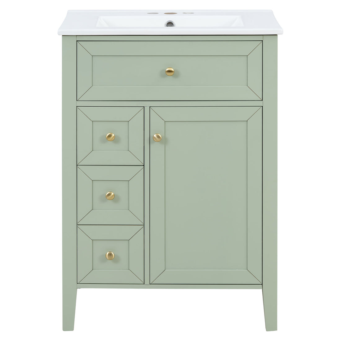 Bathroom Vanity With Sink, Soft Closing Cabinet