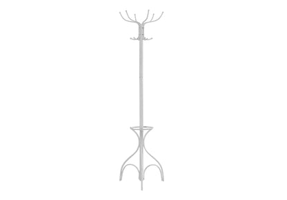 Coat Rack, Hall Tree, Free Standing, 12 Hooks, Entryway, 70&quot;H, Umbrella Holder, Contemporary &amp; Modern