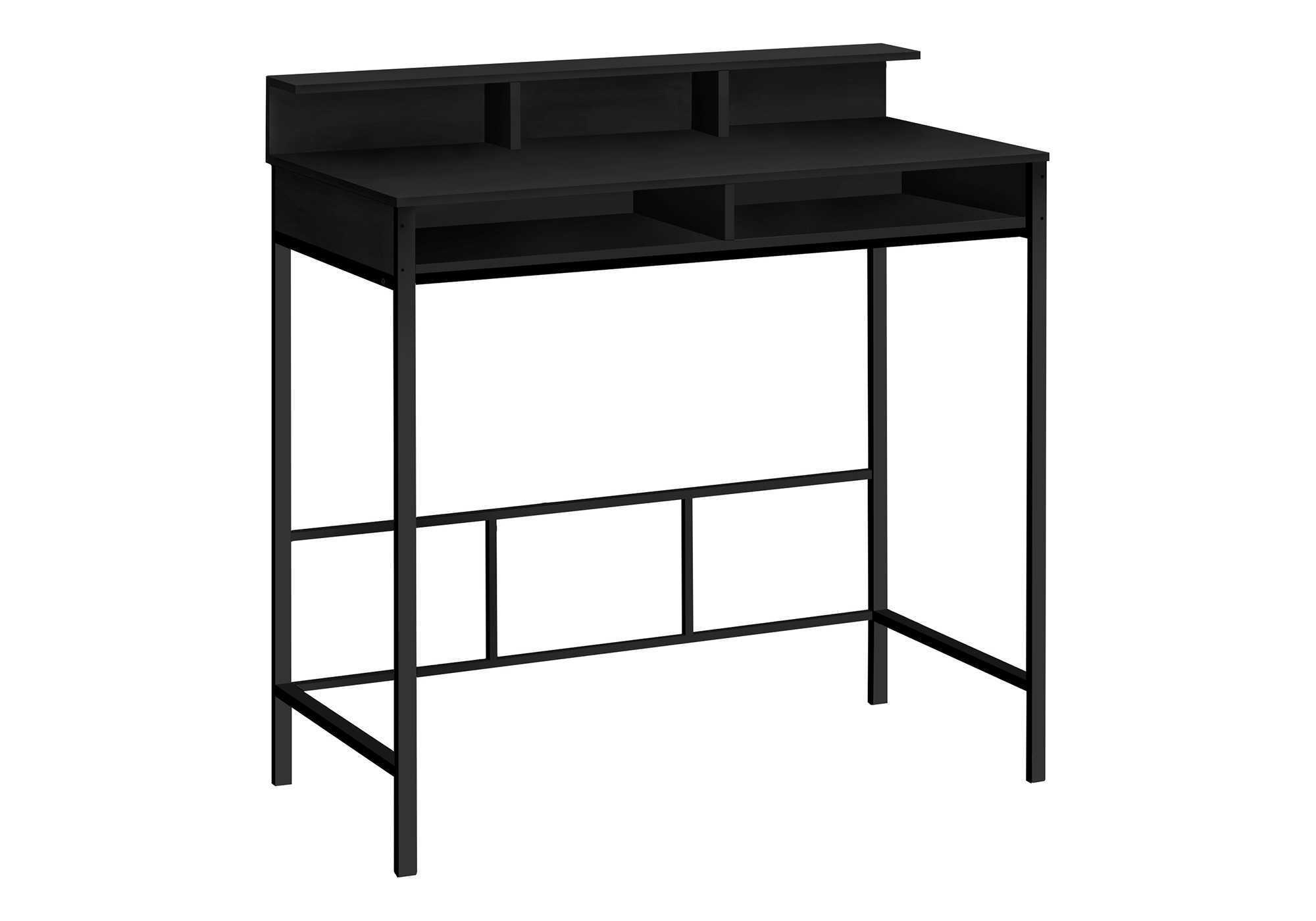Computer Desk For Home Office, Standing, Storage Shelves, Laptop, Contemporary &amp; Modern