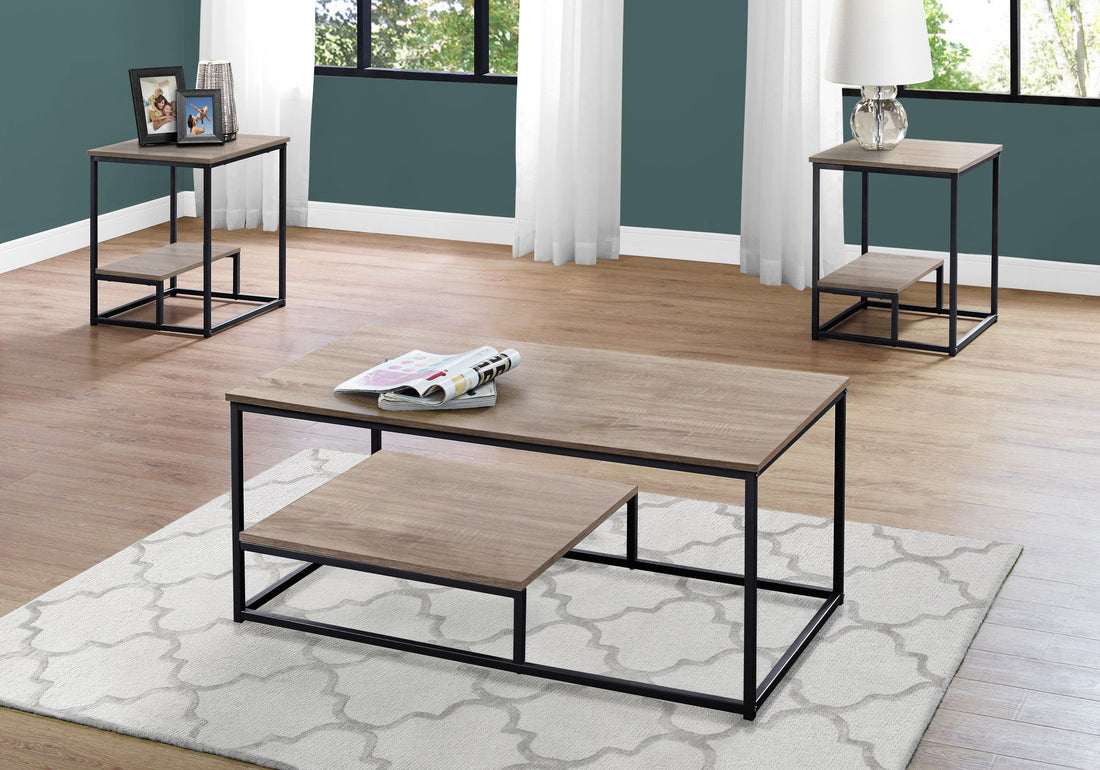 Table Set, Coffee, End, Side, Accent, Living Room, Contemporary &amp; Modern (Set of 3)