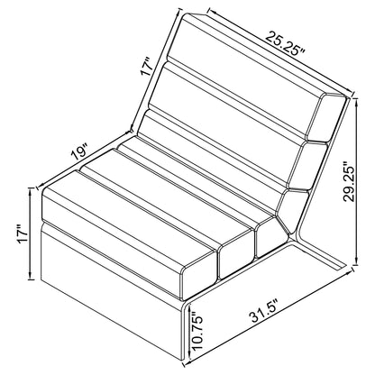 Freeman - Armless Chair