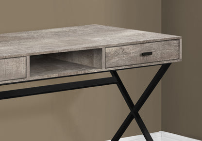 Computer Desk For Home Office, Laptop, Storage Drawers, Glossy Contemporary &amp; Modern