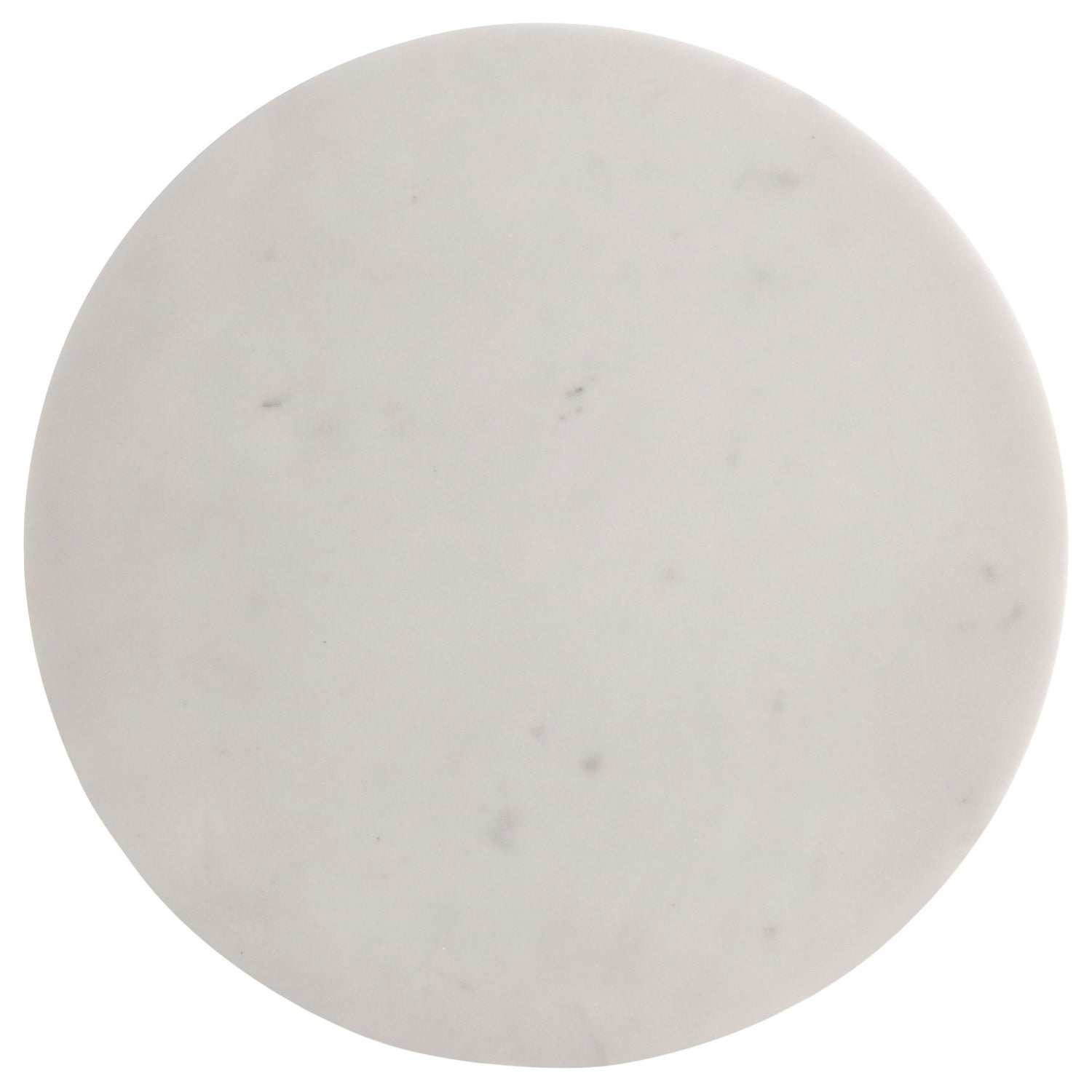 Selena - Round Side Table - White / Gray