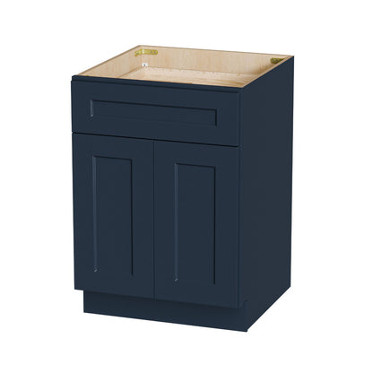 Shaker Base Cabinet With Soft-Close Drawer &amp; Double Doors, Adjustable Shelf