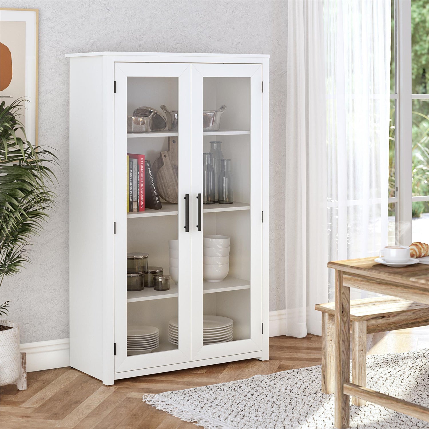 Lulu - Curio Cabinet - White Oak