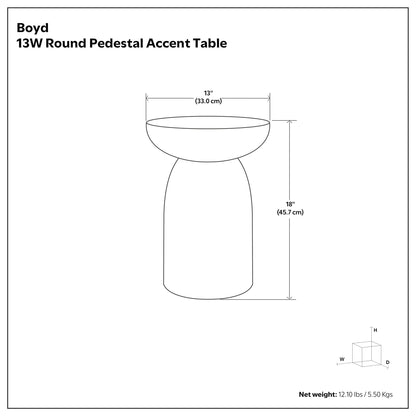 Boyd - V Chisel Accent Table - Black