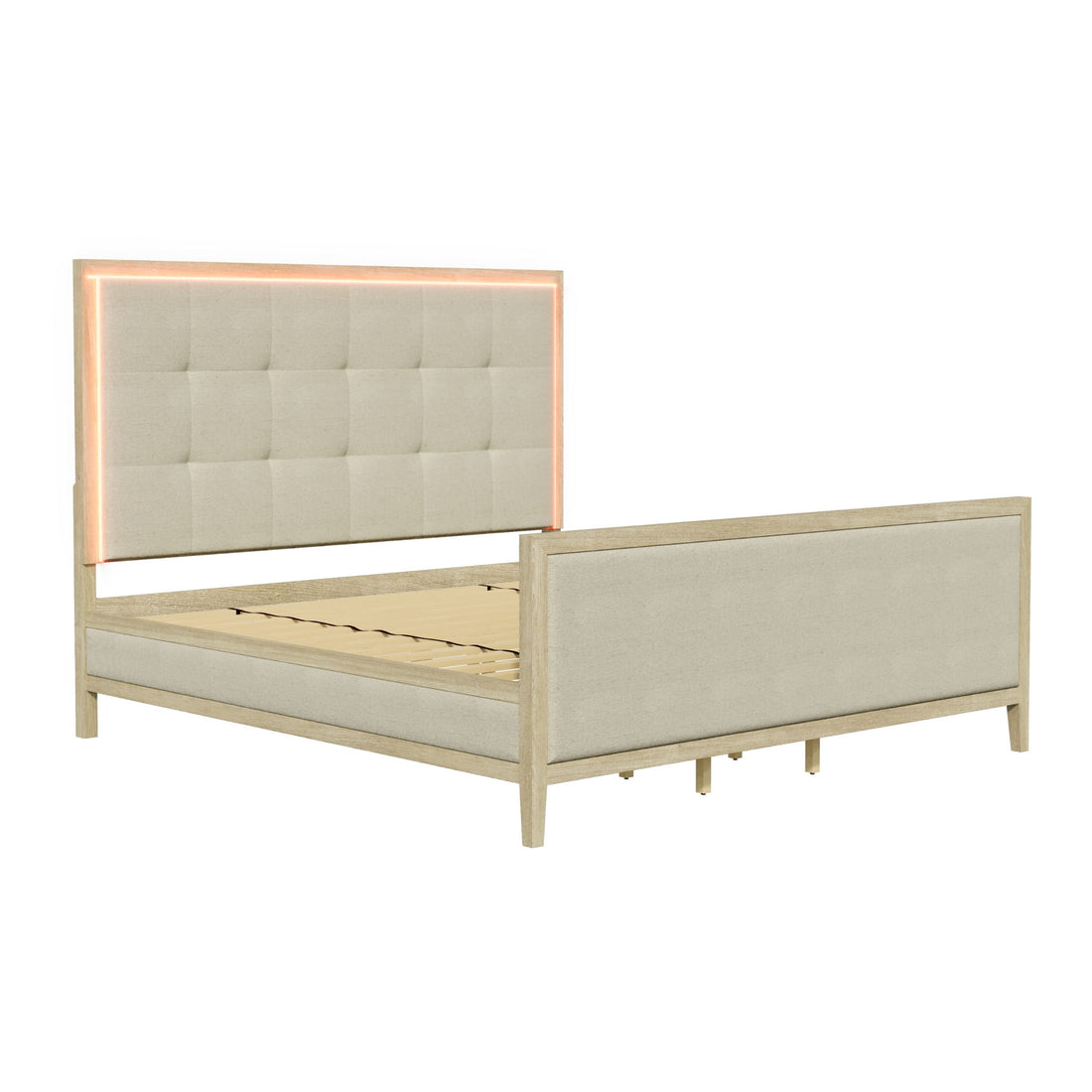 Adeline - Bed With LED Light (High Footboard)
