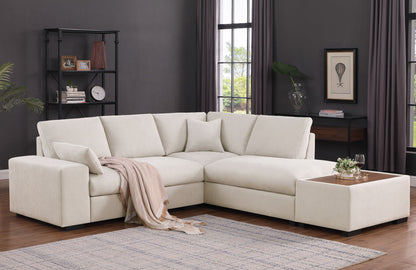 Joshua - 100&quot; Sectional Sofa with Right Facing Chaise and Console Ottoman