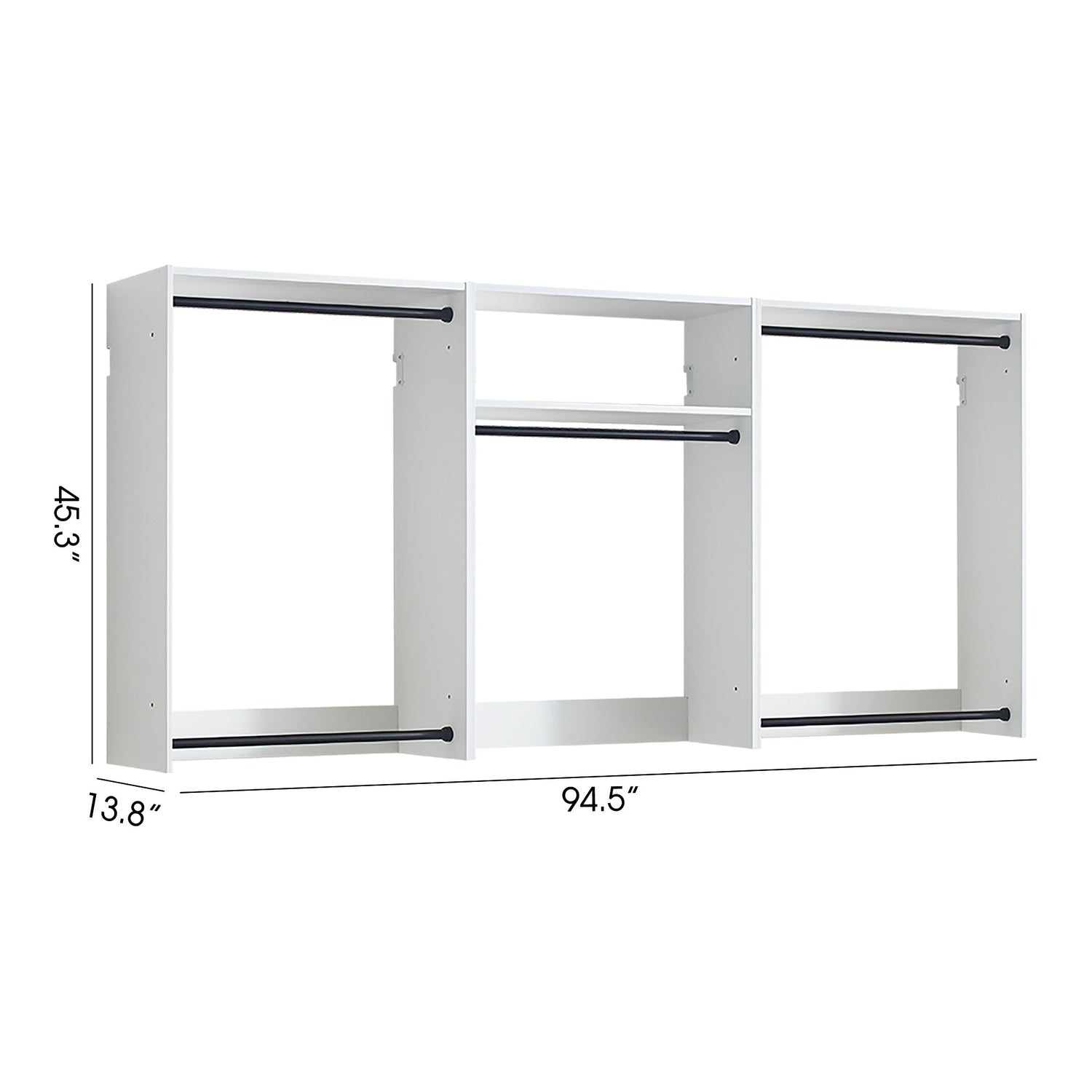 Devi - Wall Mounted Wood Closet System &amp; Modular Design