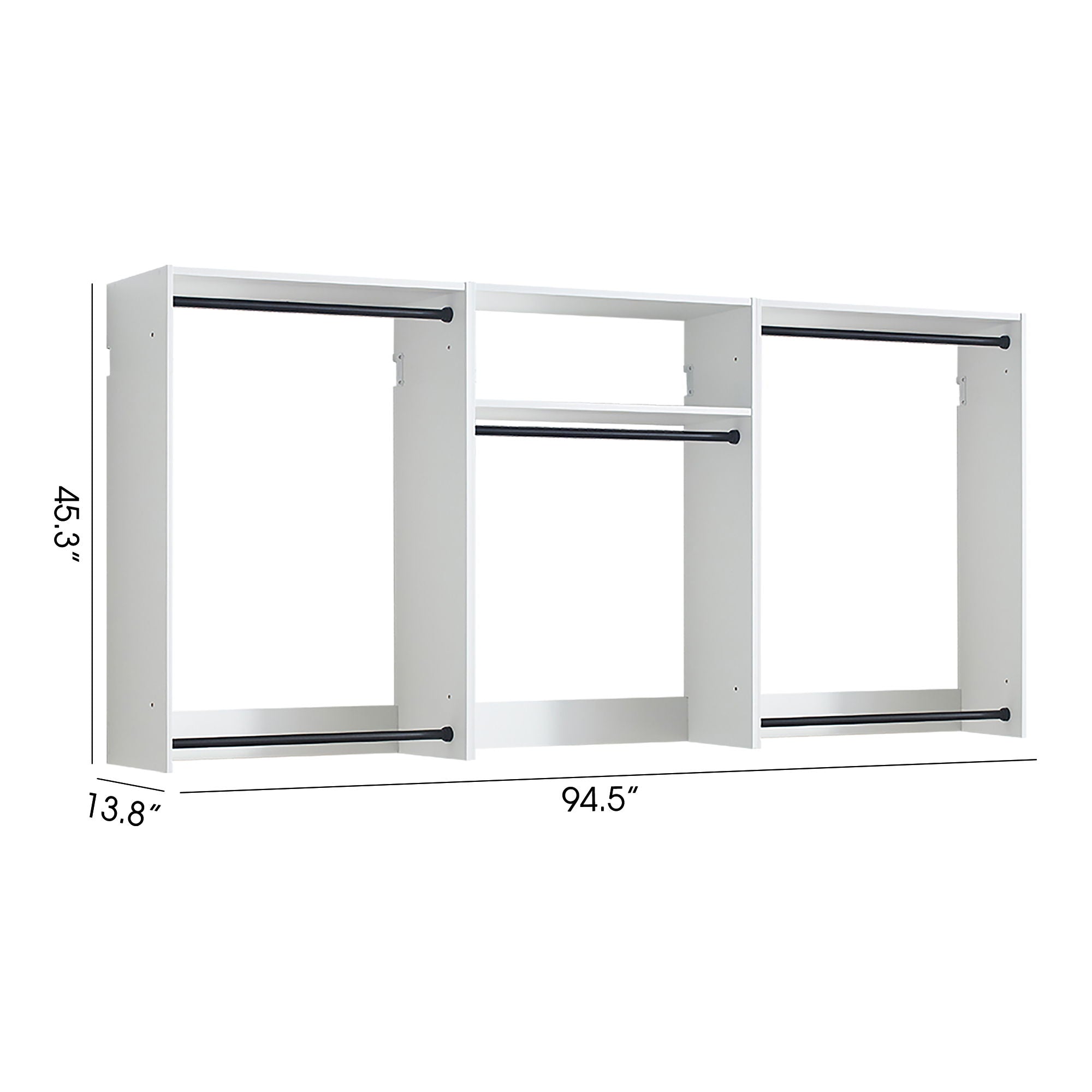 Devi - Wall Mounted Wood Closet System &amp; Modular Design