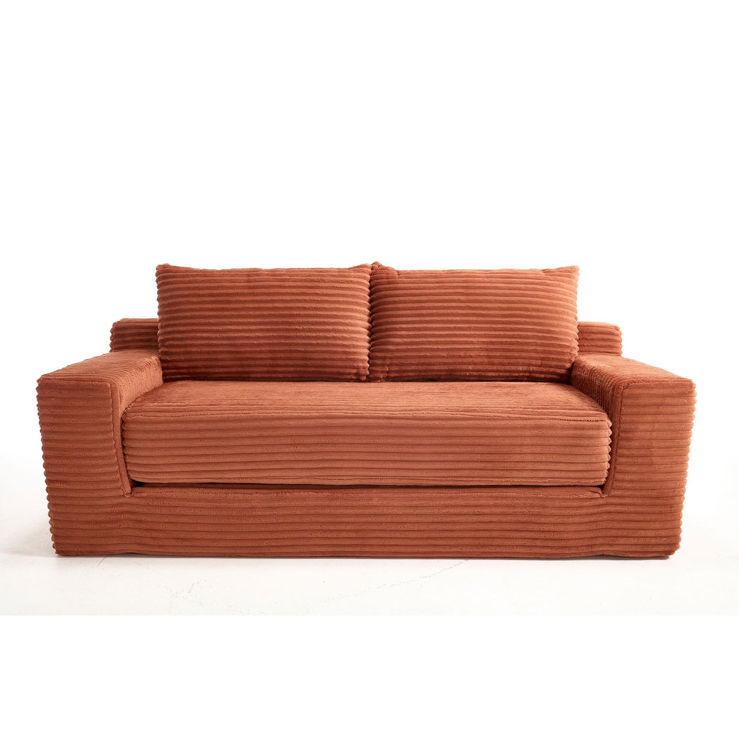 Convertible Loveseat Sofa Bed With Memory Foam &amp; Steel Frame