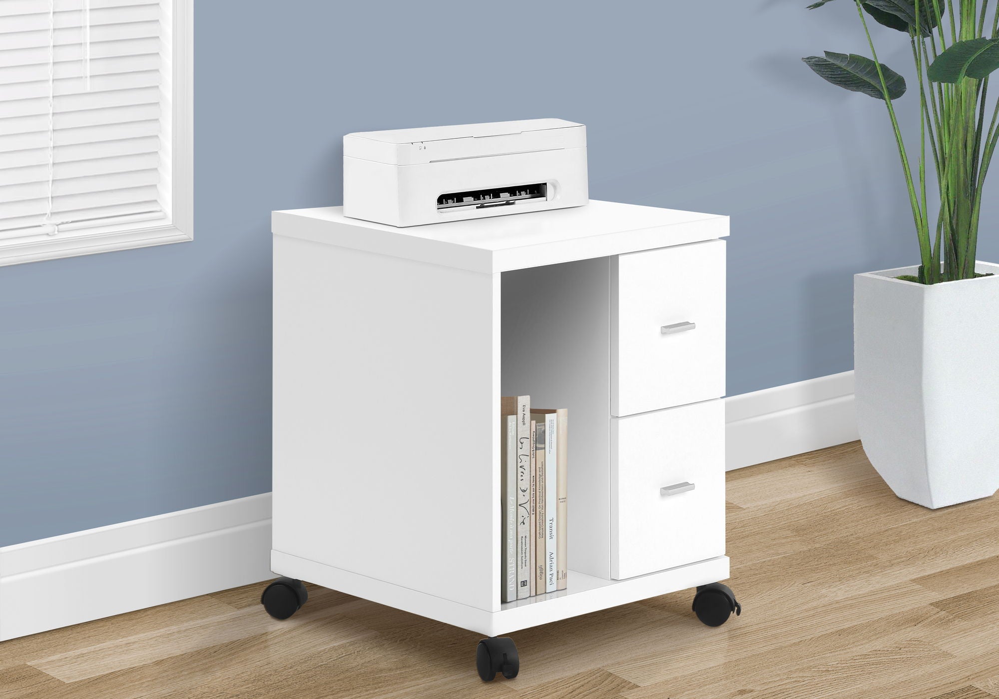 Office, File Cabinet, Printer Cart, Rolling File Cabinet, Mobile, Storage, Contemporary &amp; Modern