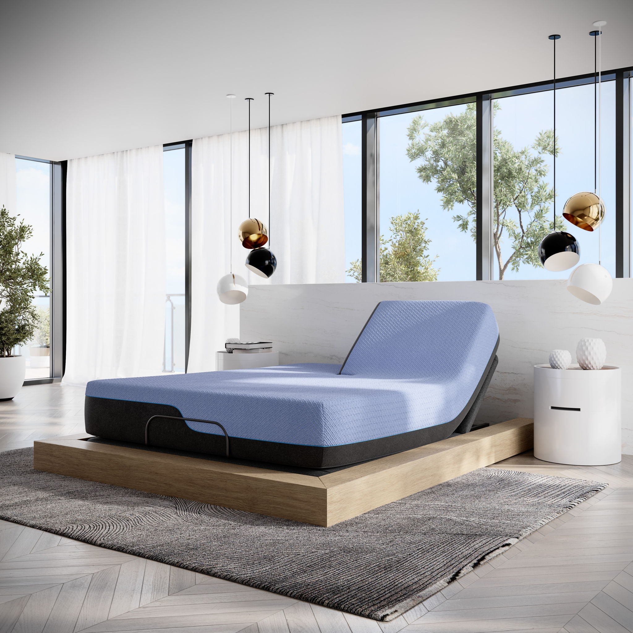 12" Refresh Flex Head Hybrid Cooling Fast Responding Latex Foam &amp; Coil Mattress