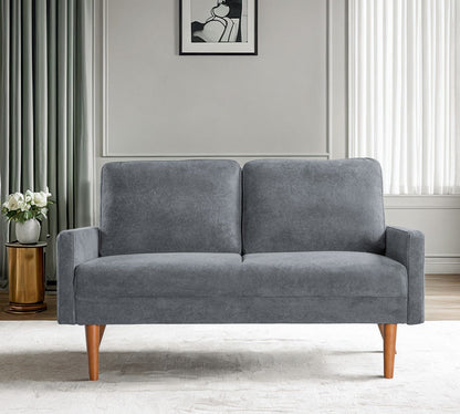 Loveseat Sofa, European Style With Sleek Design, Modern &amp; Vintage Flair, Upholstered 2 Seater Couch