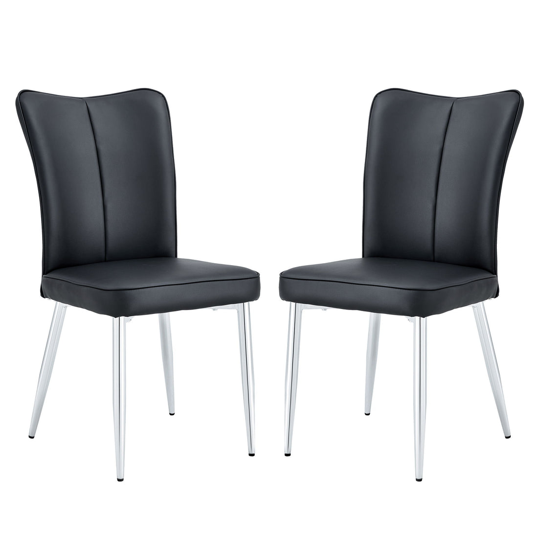 Modern Minimalist Dining Chairs With Metal Legs
