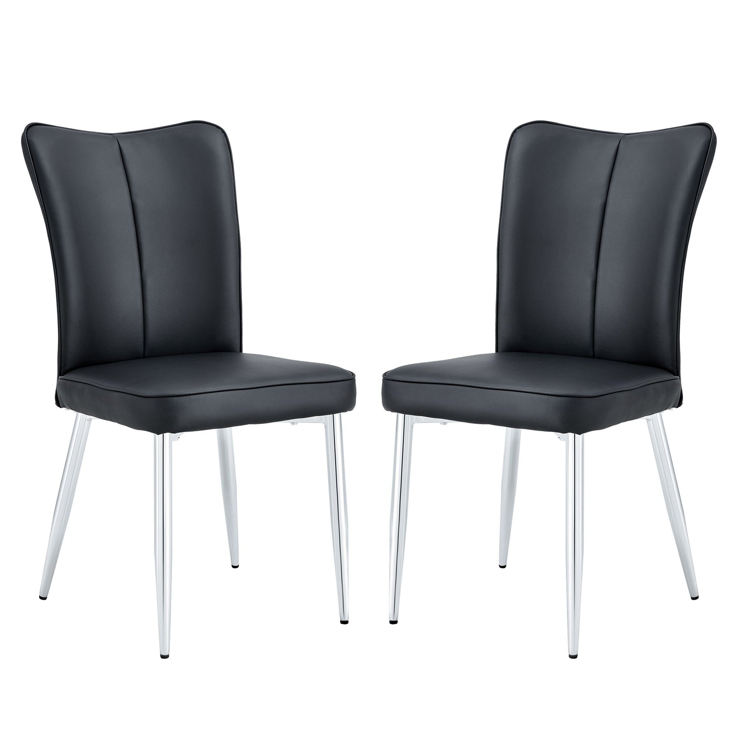 Modern Minimalist Dining Chairs With Metal Legs