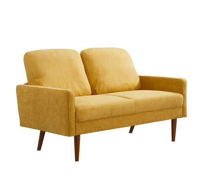 Loveseat Sofa, European Style With Sleek Design, Modern &amp; Vintage Flair, Upholstered 2 Seater Couch