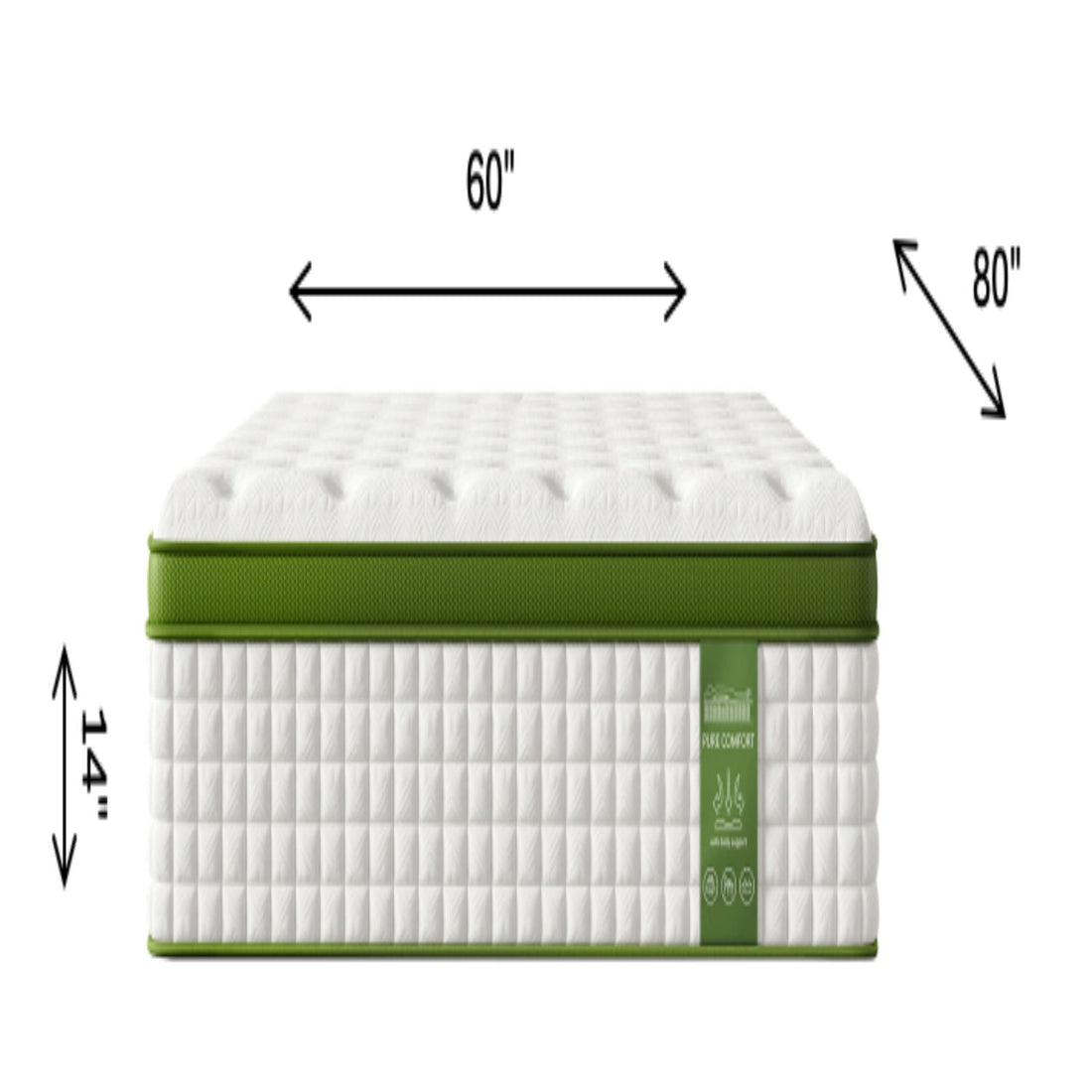 14&quot; Hybrid Mattress With Gel Memory Foam And Pocket Springs