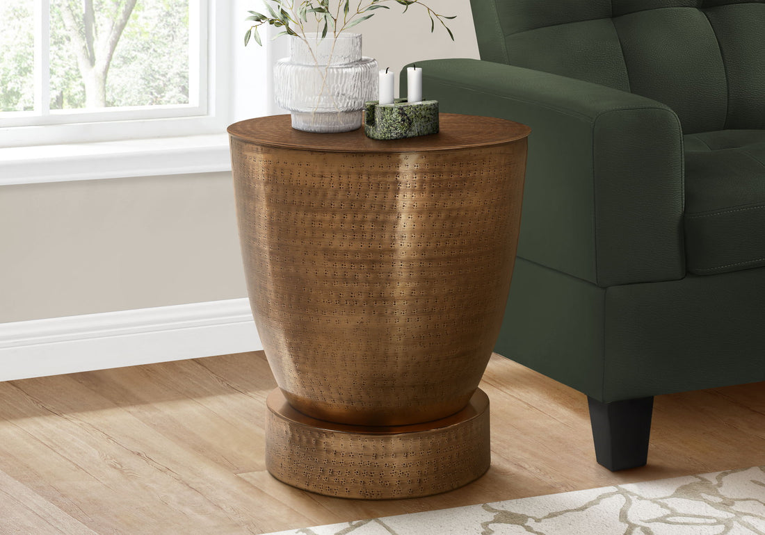 Drum Accent Side Table, Contemporary &amp; Modern Design