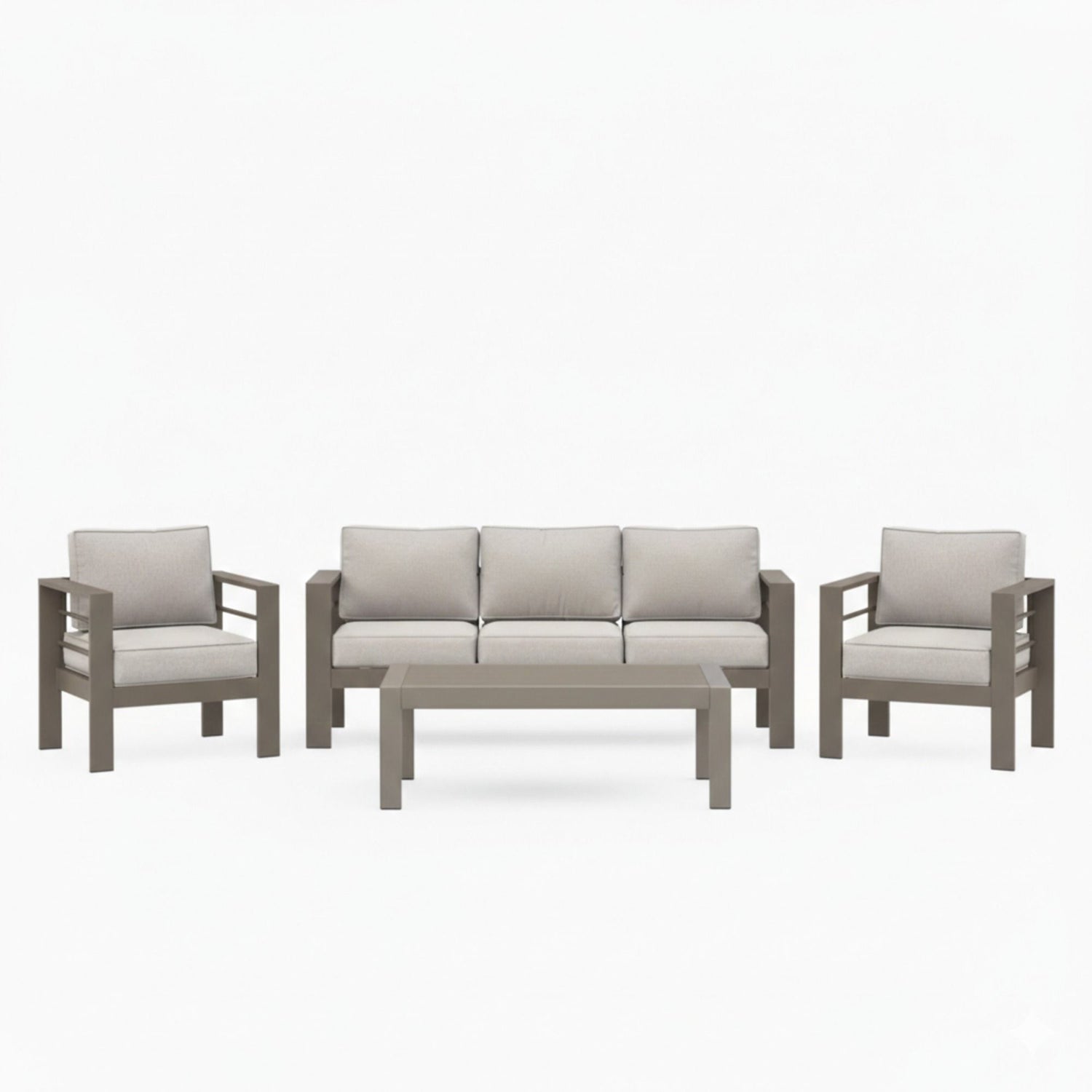 Outdoor Patio Set, All-Weather With Thick Cushions