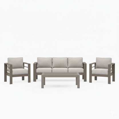 Outdoor Patio Set, All-Weather With Thick Cushions